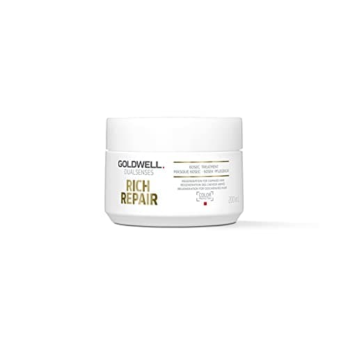 Image of Goldwell Dualsenses Rich Repair 60sec Treatment Mask, For Severely Damaged Hair, Restores Hair Structure, 200ml