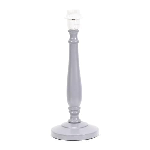 Image of ValueLights | Traditional Grey Wood Candlestick Table Lamp Base for Living Room Bedroom | Table Lamps, Home Décor & Improvement Essential