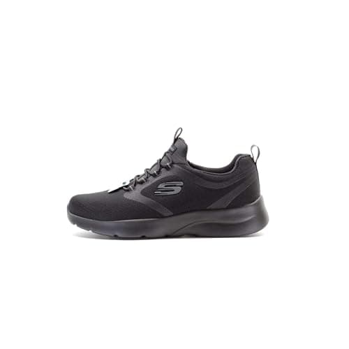 Image of Skechers Women's Dynamight 2.0 Soft Expressions Sneaker, Black Mesh/Trim, 6 UK