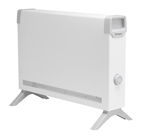 Image of Dimplex ML2T 2kW Convector Heater, Freestanding Electric Plug In Convector Radiator, Floor Standing with Thermostat & Anti Frost Setting, Portable or Fixed, Quiet, Slim & Lightweight–White