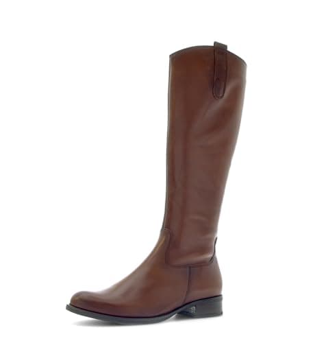 Image of Gabor Brook Slim Leg Tan Leather Womens knee-high boots 71.648.24