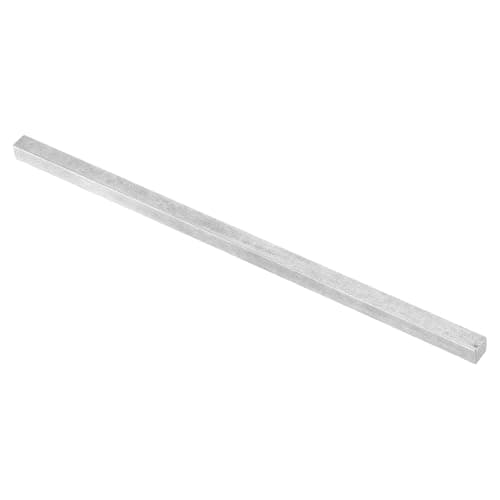 Image of sourcing map Square Steel Key Stock, 7/16" x 7/16" x 12" Cold-Drawn 45# Steel Bars Precision Key Stock for Gearbox Coupling, Silver Tone