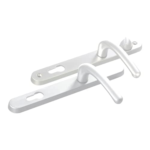 Image of FAB & FIX Balmoral 92/62 Lever/Lever Snib UPVC Furniture - White