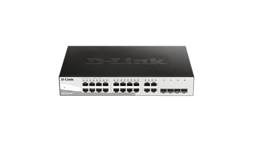 Image of D-Link DGS-1210-16 16-Port Gigabit Smart Managed Switch with 4 SFP Ports (Fanless) IEEE 802.3az Energy Efficient Ethernet, D-Link Green 3.0 Power-Saving Features