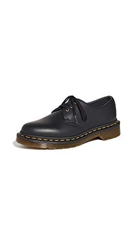 Image of Dr. Marten's 1461 Vegan, Unisex-Adult Lace-Up Flats, Black, 6 UK (39 EU)