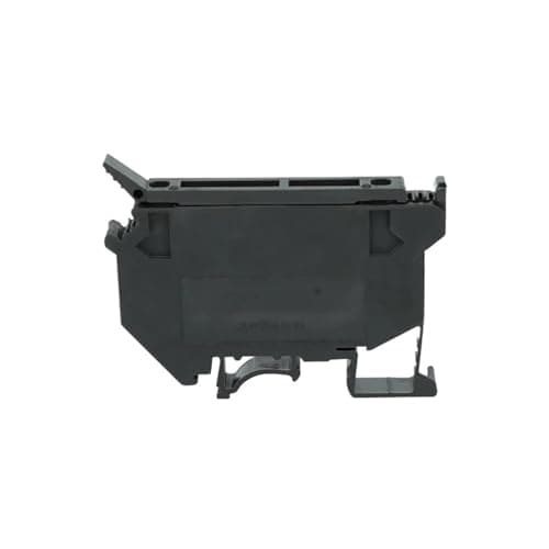 Image of 10Pcs Screw Din Rail Terminal Block Fuse Holder 5 * 25mm 24V/220V LED With Disconnect Lever Wire Electrical Connector(Black-Without LED,With Fuse 4A)