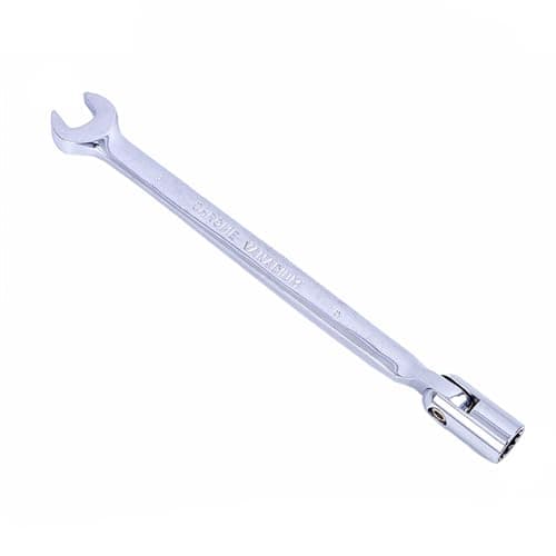 Image of Vokenforu 9mm Socket Spanner, Ratchet Combination Wrench, Hardened Chrome Vanadium Steel Open End Spanner Metric