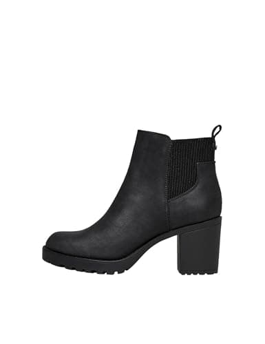 Image of ONLY Womens Onlbarbara Heeled Bootie Noos, Black, 8 UK