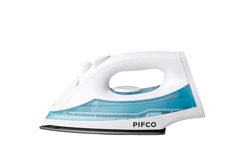 Image of PIFCO Easy Steam Iron - Non-stick Soleplate - Lightweight - 2000w - 10ml Water Cup - 2m Cord - Variable Steam Control - Auto Shut-off - Burst Steam Function