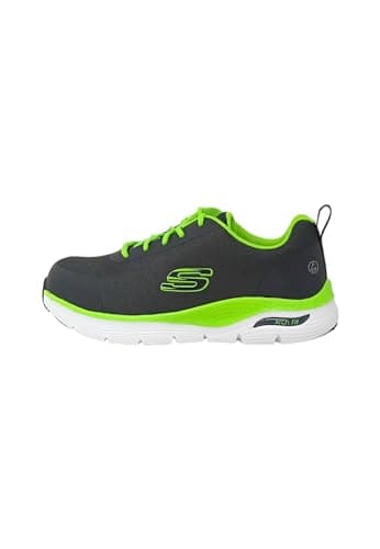 Image of Skechers Mens Arch Fit Sr Ringstap Work Footwear, Charcoal, 12 UK