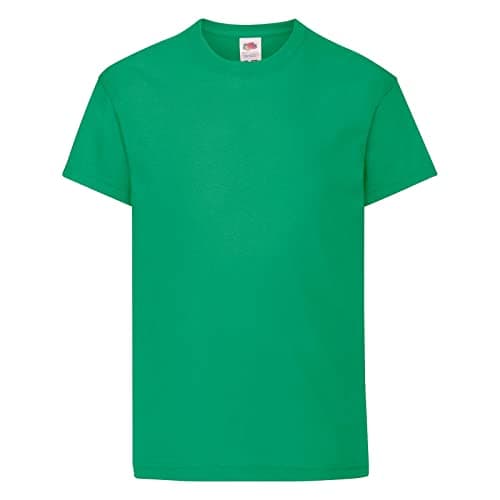 Image of Fruit of the Loom Kid's Original T-Shirt Single Kelly Green