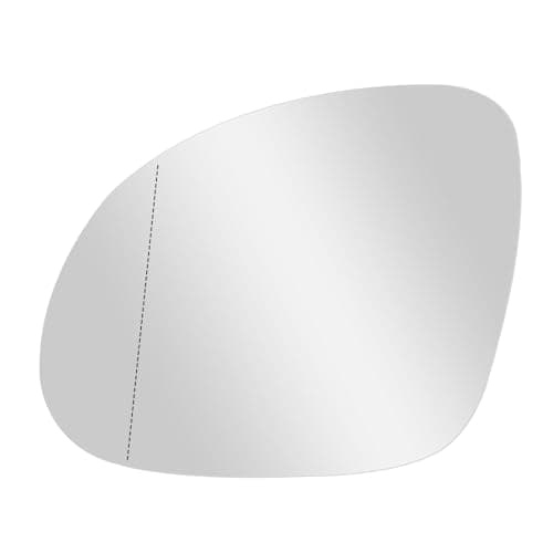Image of Ollanoos Front Left Passenger Side Heated Wing Door Mirror Glass, RHD Car Wing Door Mirror Glass Heated Replacement for Skoda Yeti 5L 2009 2010 2011 2012 2013 2014 2015 2016 2017 2018