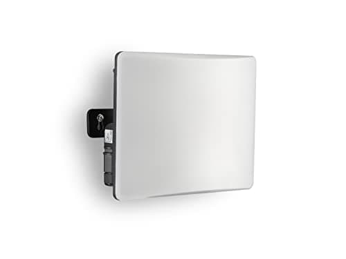 Image of Auraglow 80W 6600lm Full Screen Slimline Compact LED Flood Light Black Outdoor Wall Lamp
