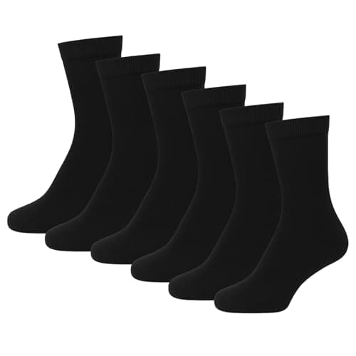 Image of A2Z Plain Mens Socks Pack Of 6 Luxurious Soft And Breathable Comfortable - Socks 970 6 Pack Black 6-11