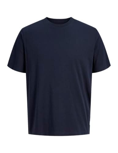 Image of JACK & JONES Mens Jjeorganic Basic Tee O-neck Noos T-Shirt, Blue (Navy Blazer Detail: Slim), XXL UK