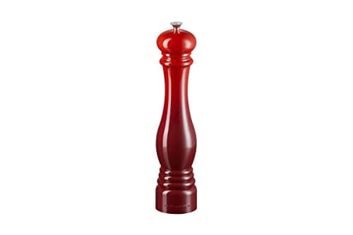 Image of Le Creuset Classic Adjustable Salt Grinder, Large, Chip-Resistant ABS Plastic, Anti-Corrosion, 518 g, Cerise, 96002800060000