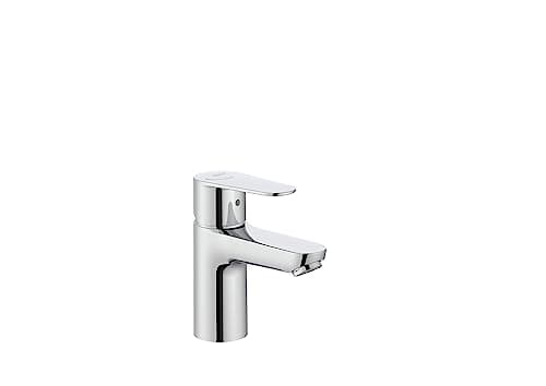 Image of Roca A5A324FC00 Victoria Plus Sink Mixer, Smooth Body, Cold Start, Chrome