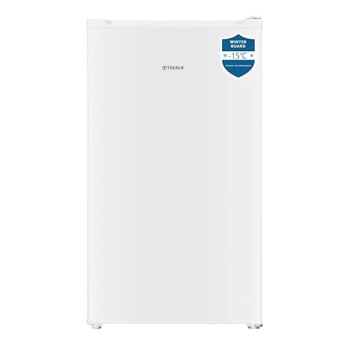 Image of Teknix UC48F2W Freestanding Undercounter Freezer - 48cm Width / 60 Litre Capacity - Suitable for Outbuildings - 3 Large Compartments - 4 Star Freezer Rating - White