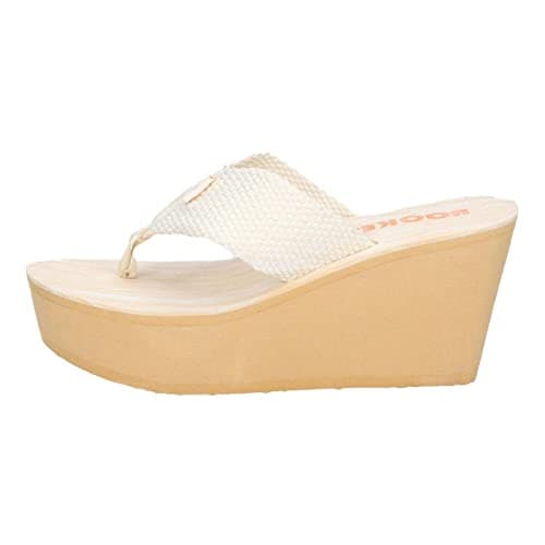 Image of Rocket Dog Womens/Ladies Diver Webbing Slip On Wedge Sandals (7 UK) (Cream)
