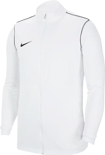 Image of NIKE Mens Dri-fit Park Jacket, White/Black/Black, S EU