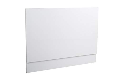 Image of Aquariss Modern Bathroom High Gloss White 750 mm Wrapped Wood Bath End Panel