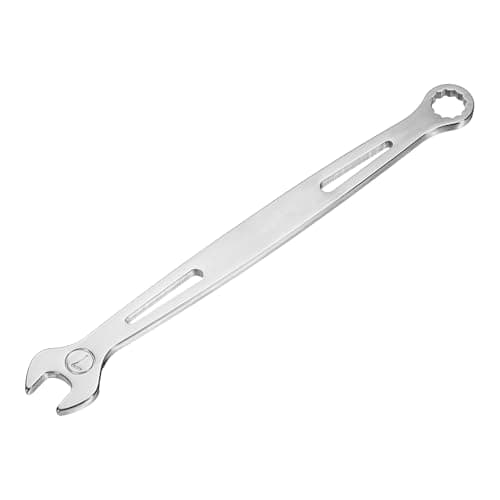 Image of sourcing map Combination Wrench 7mm Metric Super Thin 12-Point Box and Open End Chrome Vanadium Steel Double Ended Spanner Tool for Automotive Furniture Machinery DIY Repair, Silver