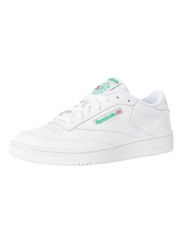 Image of Reebok Unisex Club C85 Sneaker, White (Intense White/Green 0), 10 UK (44.5 EU)