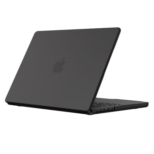 Image of EooCoo Compatible with MacBook Pro 16 inch Case 2026 M5 A3428 A3429 2025 M4 A3403 A3186 M3 A2991 M2 A2780 M1 A2485 Pro/Max Chip 2024-2021 Released, Hard Shell Plastic Cover for Mac 16.2", Matte Black