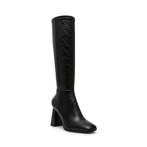 Image of Steve Madden Women's Livah Knee High Boot, Black, 6 UK