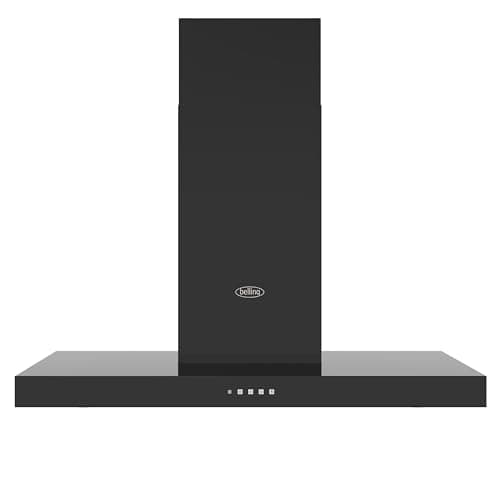 Image of Belling BEL Cookcentre Chim 110T 110cm Chimney Cooker Hood - Black