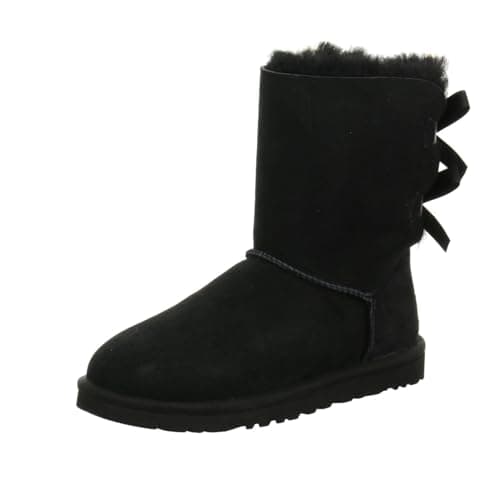 Image of UGG Women's Bailey Bow II Classic Boot, Black, 3 UK