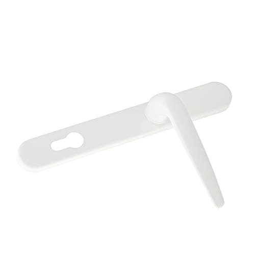 Image of Yale Essentials Short Backplate Door Handle - White