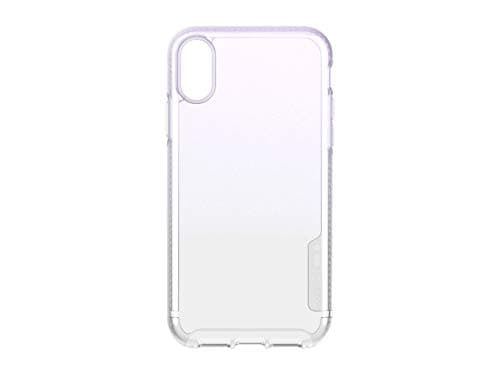 Image of Tech21 Protective Apple iPhone XR Case Ultra-Thin Iridescent Back Cover with BulletShield - Pure Shimmer - Pink