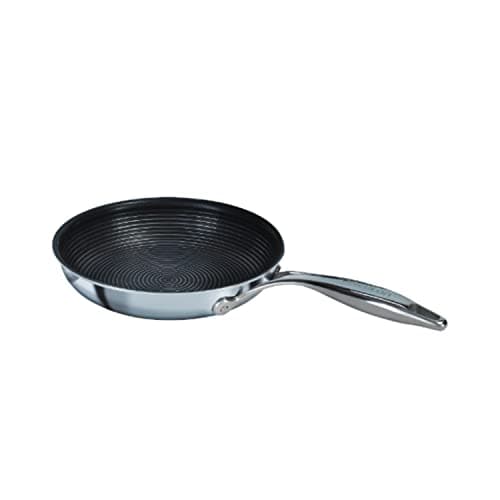 Image of Circulon SteelShield C Series 25cm Stainless Steel Frying Pan – Induction Hob Frying Pan with Hybrid Non Stick, Metal Utensil & Dishwasher Safe, Perfect for Steak