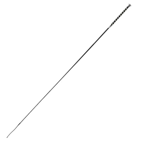 Image of GS Equestrian Sparkle Dressage Whip – Crystal Grip Riding Whip with 11cm Flick for Training & Competition (Black, 100cm)