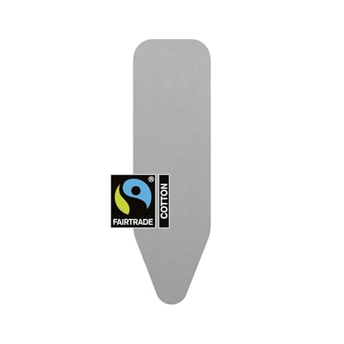 Image of Brabantia 2mm Built-in-Foam Ironing Board Cover (A Board/Metalised) Heat-Resistant, Non-Slip, Durable Cotton & Foam, Cord Fastener