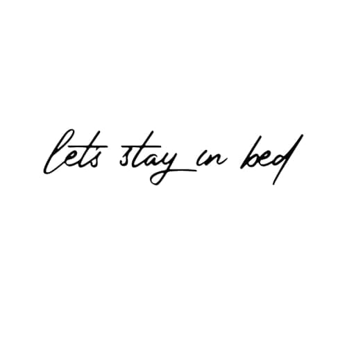 Image of VALINSKY Let’s Stay in Bed Sign Metal Bedroom Wall Decor Above Bed, Iron Letters Wall Hanging Art, Farmhouse Home Art for Bedroom Apartment Office Hotel Decor, Black