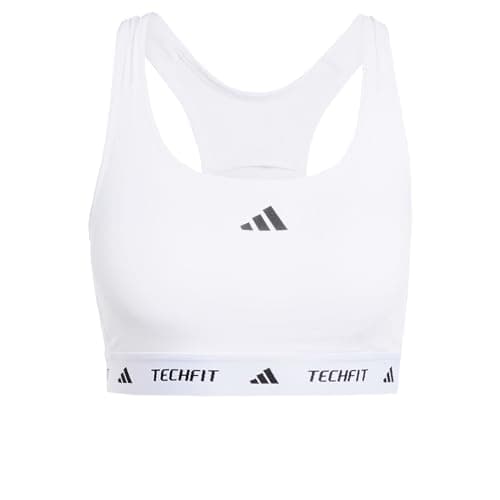 Image of adidas Women's Techfit Bra, White, XS