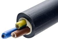 Image of NYY-J HITUF 1.5mm 3 CORE OUTDOOR CABLE 50 MTRS BLACK hi-tuf