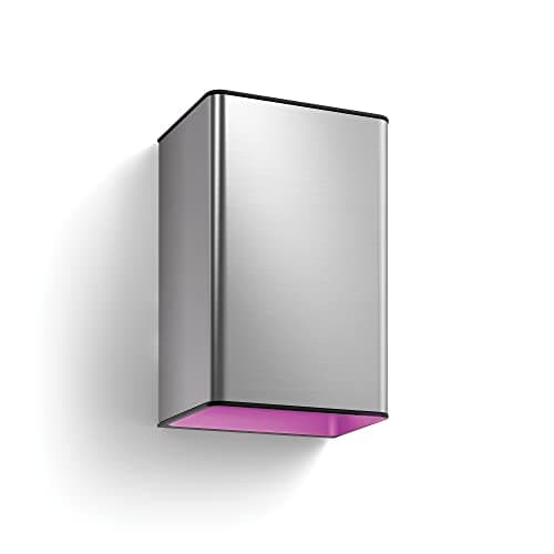 Image of Philips Hue Resonate White and Colour Ambiance LED Smart Outdoor Wall Light for Garden and Patio. [INOX] Compatible with Alexa, Google Assistant and Apple HomeKit