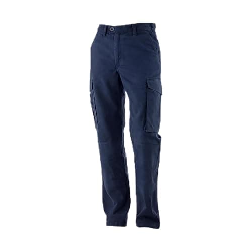Image of Step Ahead Men’s Regular Fit Combat Cargo Work Trousers with Kneepad Pockets – Durable & Comfortable Workwear for Construction, Trades, Warehouse & Outdoor Use (Navy, 30R)