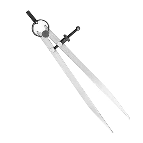 Image of Adjustable Lockable Steel Wing Divider, Leather Compass for Woodworking & Leather Craft, Marking & Scribe Tool (200mm)