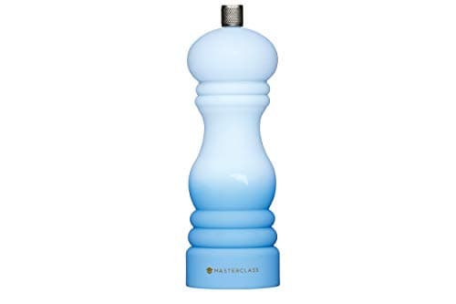 Image of MasterClass Pepper Mill or Salt Grinder with Interchangeable Cap, Plastic, Blue Ombré, 17 cm
