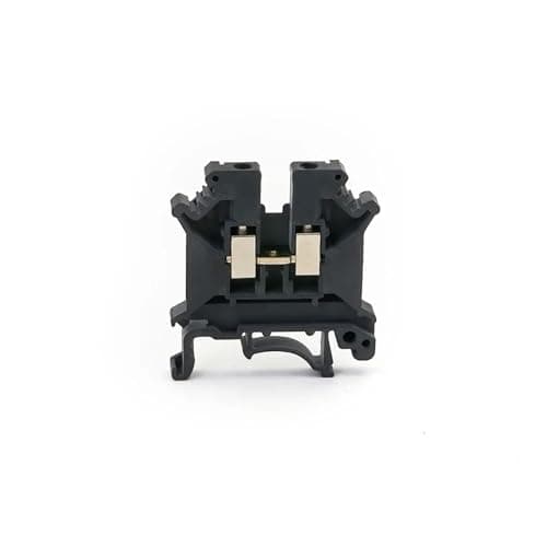 Image of 100pcs Din Rail Terminal Block UK-5N Universal Connector Screw Connection Electrical Wiring Conductor UK5N Terminal Strip Block(Black)