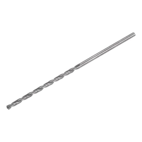 Image of sourcing map Solid Carbide Drill Bit, 3mm (0.118") Dia 100mm (4") Extra Long YG6X/C3 Micro-Grain Tungsten Carbide Jobber Twist Drill Bits for Drilling Stainless Steel Aluminum Metal Plastic