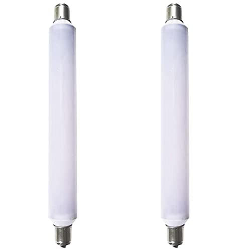 Image of JQslight 4W S15s LED Light Bulbs 221mm Warm White 3000K 40W S15s Fitting Lamp Replacement T25 Tubular Light Bulb LED S15 Strip Tube Light Bulb 221mm for Bathroom Shaving Light(Non-dimmable, 2-Pack)