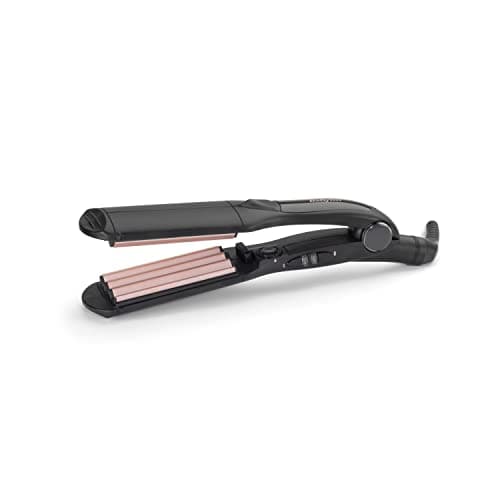 Image of BaByliss Hair Crimper - Tourmaline Ceramic Coated Crimping Iron, 10 Heat Settings up to 210°C, Professional Styling Tool, Black, 2165CU