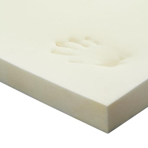 Image of SLEEPUR-PEDIC Memory Foam Mattress Topper For King Size (5ft) Bed 150 x 200cm, 2 Inch / 5cm Thick, No Cover. Ideal for back pain.