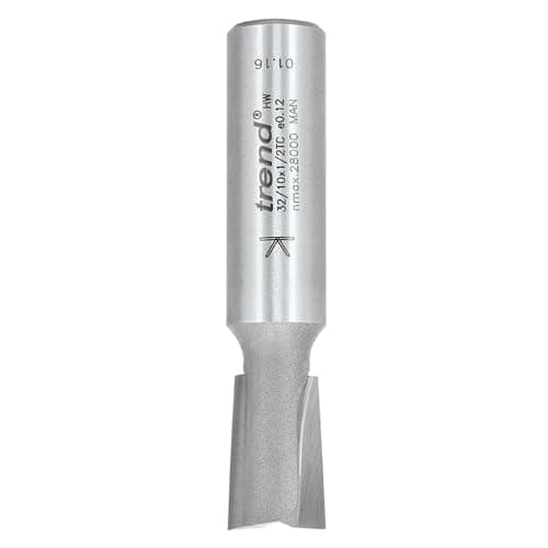 Image of Trend Professional Stair Trenching Router Cutter, 95 Degrees, 1/2 Inch Shank, 14mm Cut Diameter, 20mm Cut Length, Right Hand Rotation, TCT, 32/10X1/2TC