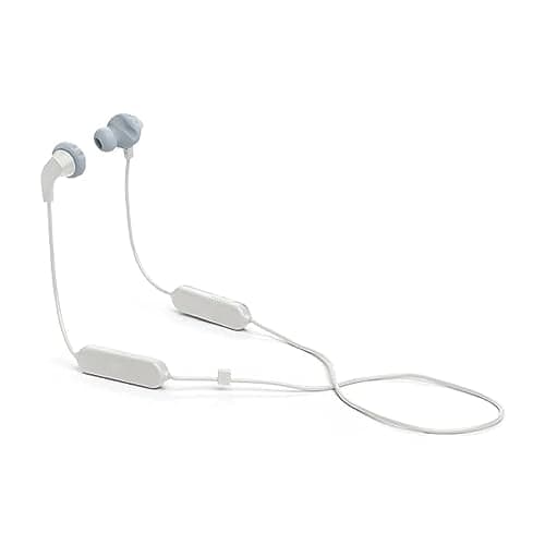 Image of JBL Endurance Run 2 Headphones, Wireless In-Ear Sports Earphones, Sweatproof with Magnetic Earbuds and In-Line One Button Remote Microphone, in White